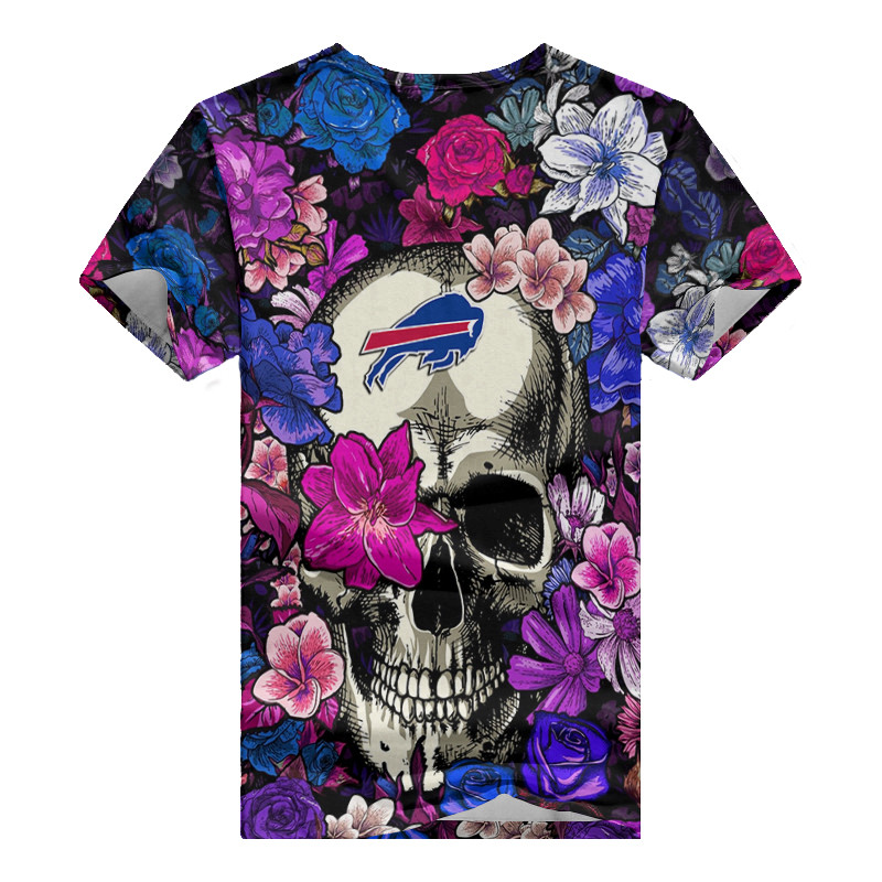 Buffalo Bills V-neck Women T-shirt Back