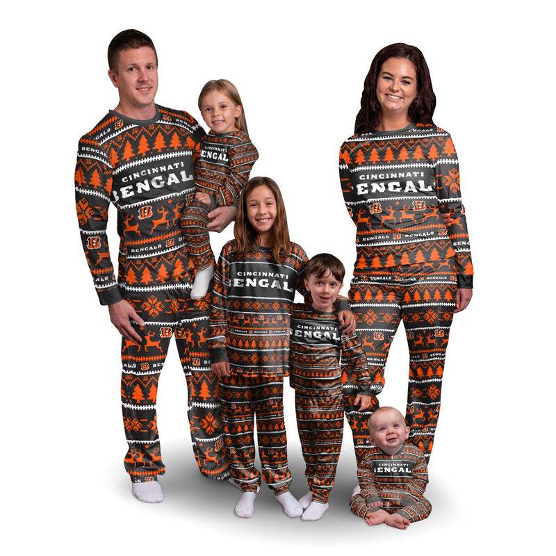 Cincinnati Bengals Family Holiday Pajamas