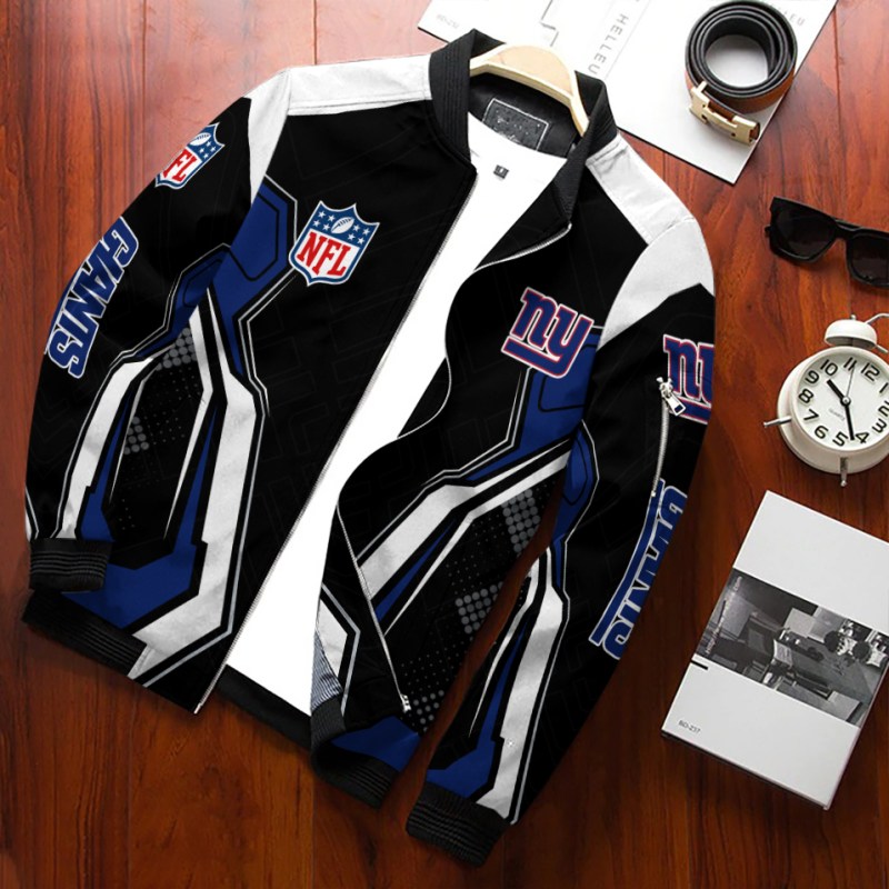 New York Giants Bomber Jacket Front View