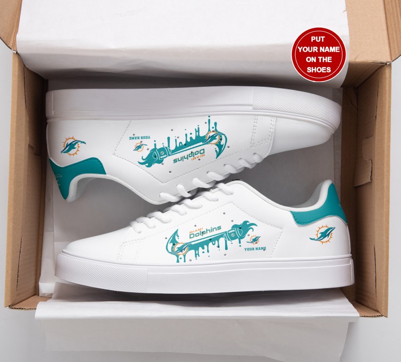 Miami Dolphins Custom Sneakers Image