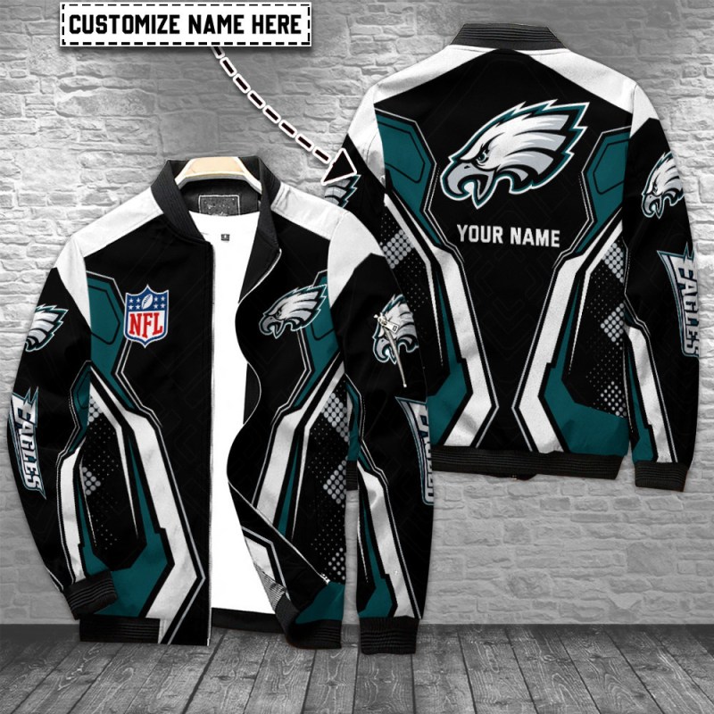 Philadelphia Eagles Personalized Bomber Jacket