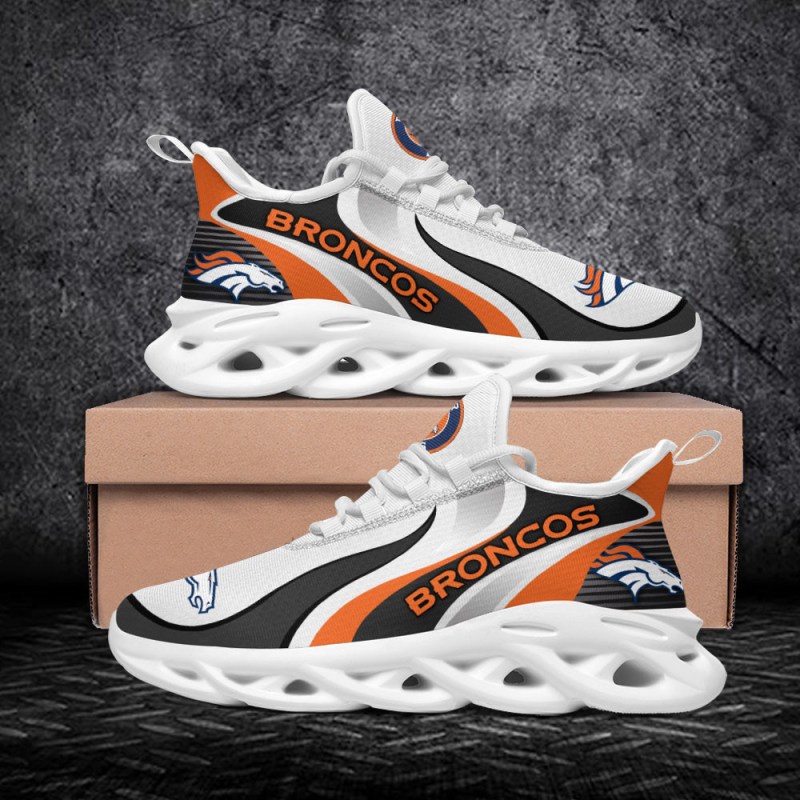 Denver Broncos Yezy Running Sneakers Side View