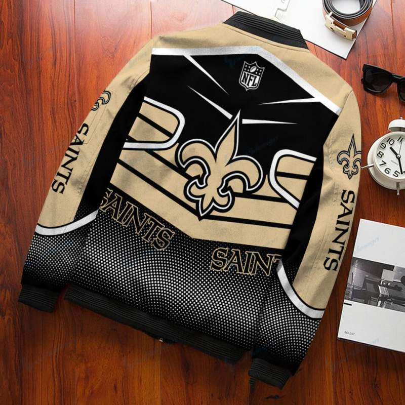 New Orleans Saints Bomber Jacket Detail