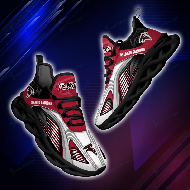 Atlanta Falcons Yezy Running Sneakers Side View