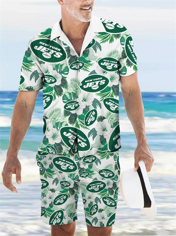 New York Jets Hawaiian Shirt and Shorts