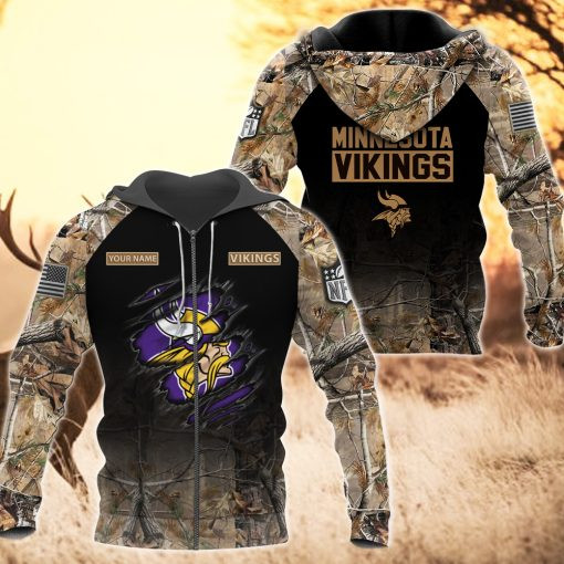 Minnesota Vikings Personalized All Over Printed 405