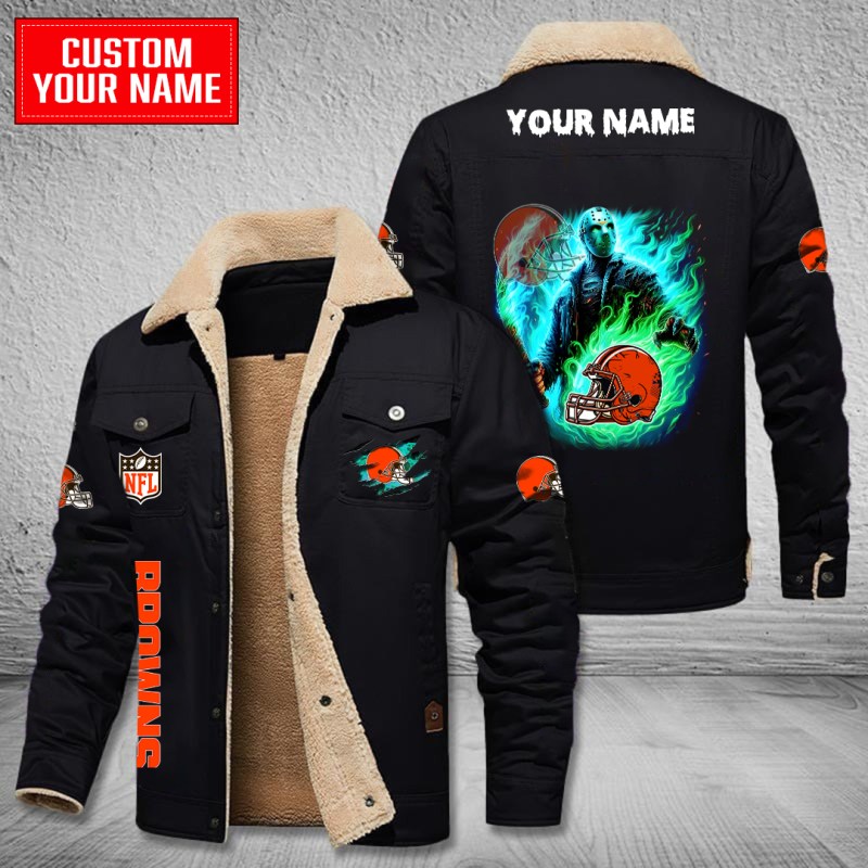 Cleveland Browns Bomber Jacket Black
