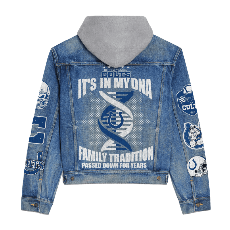 Indianapolis Colts Denim Jacket Details