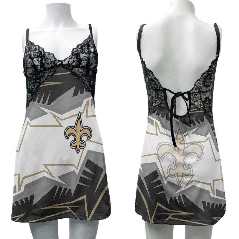 New Orleans Saints Halloween Slip Dress