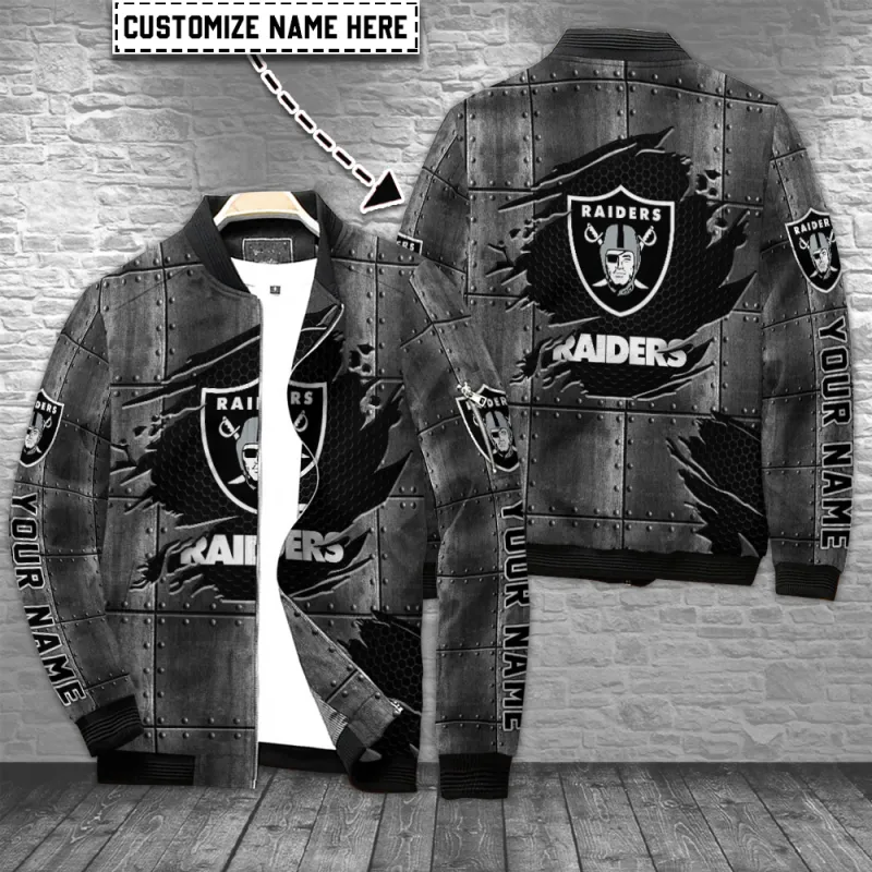 Personalized Las Vegas Raiders Bomber Jacket