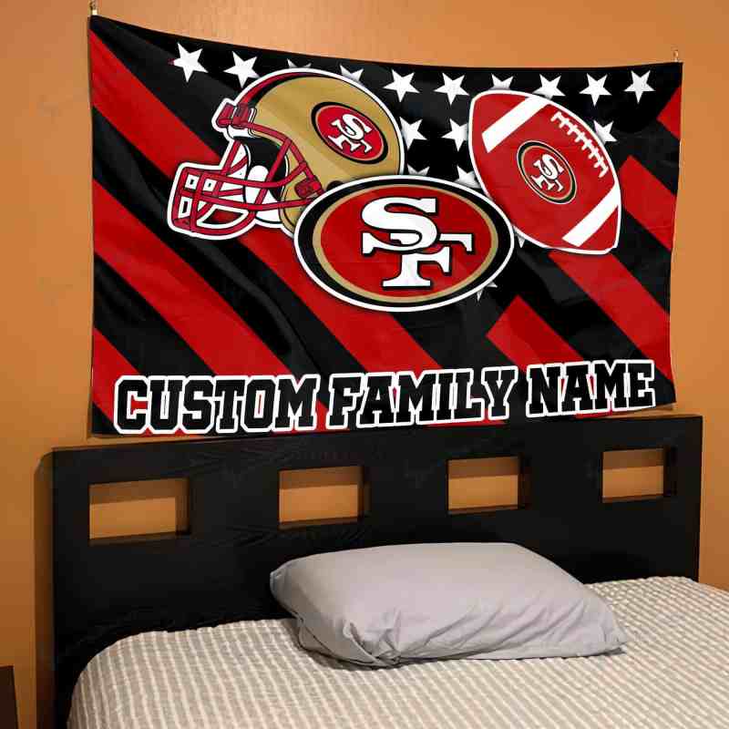 San Francisco 49ers Personalized Flag Alternate View