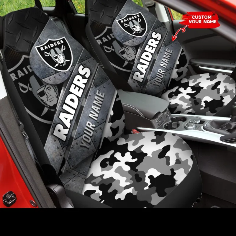 Las Vegas Raiders Personalized Car Seat Covers