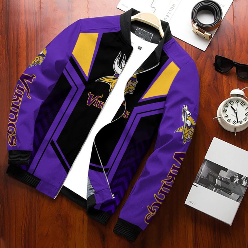 Minnesota Vikings Bomber Jacket Design