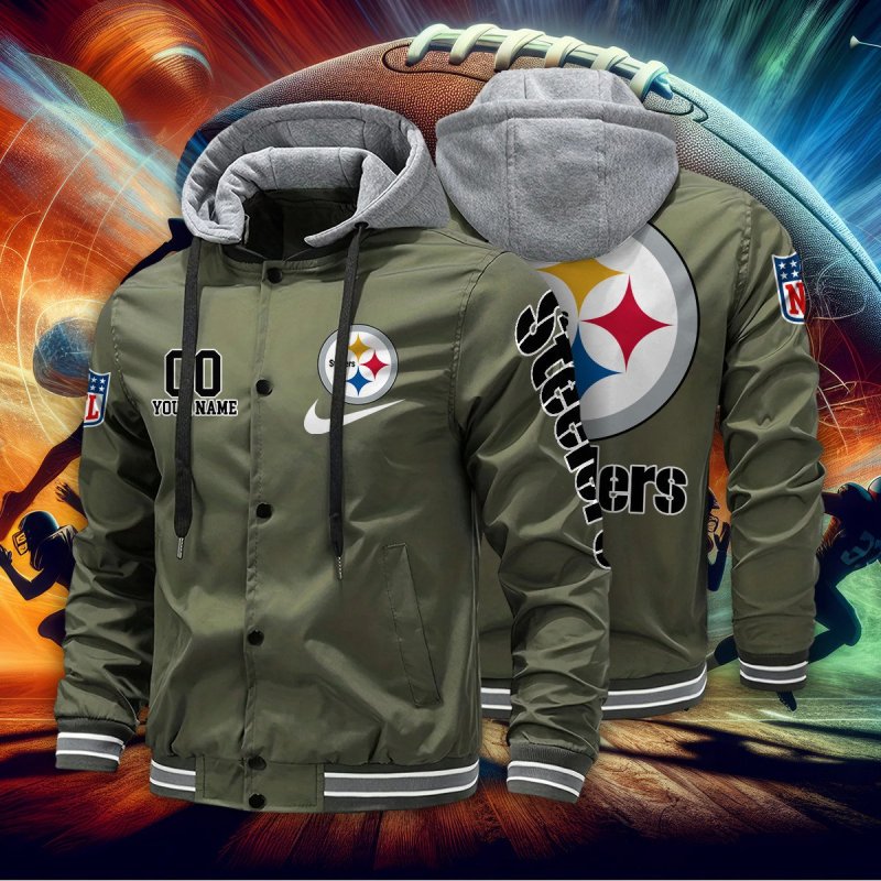 Pittsburgh Steelers Baseball Jacket 2