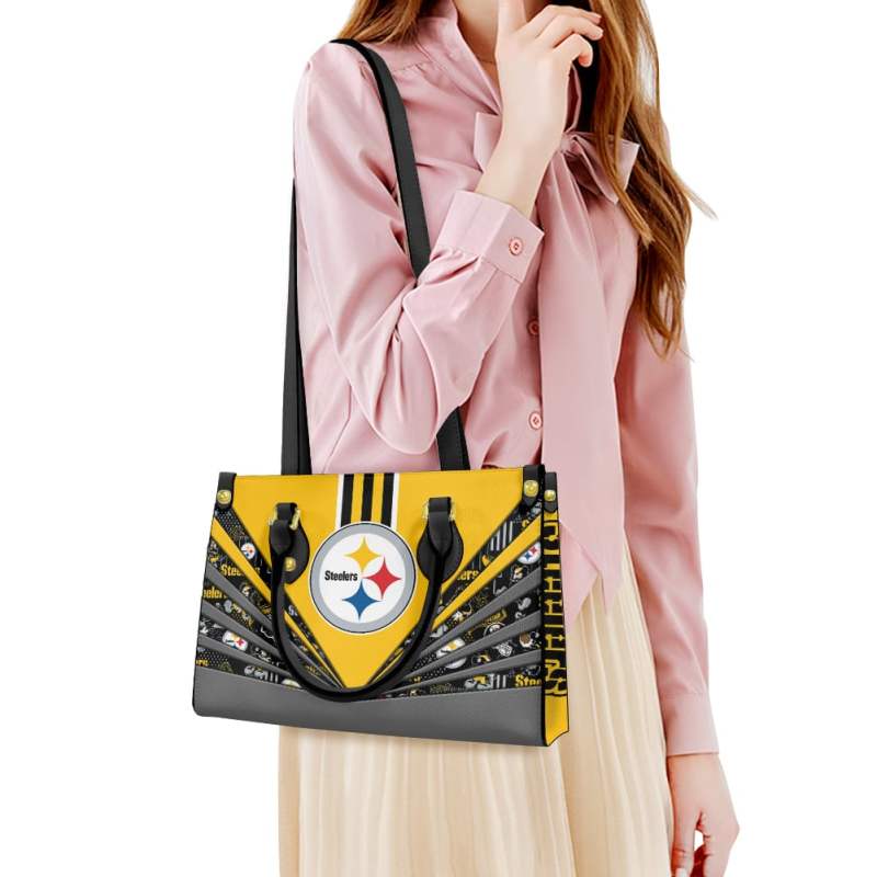 Pittsburgh Steelers Leather Hand Bag