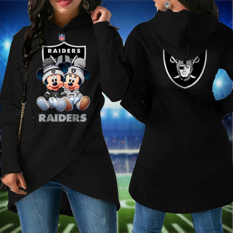 Las Vegas Raiders Women Irregular Hoodie
