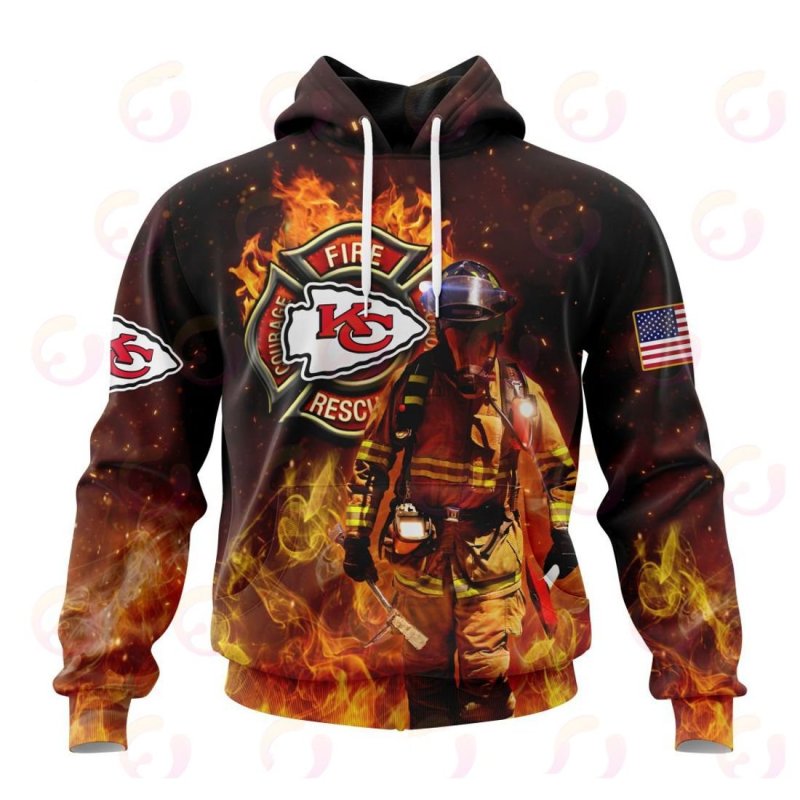 Kansas City Chiefs Honor Firefighters Hoodie