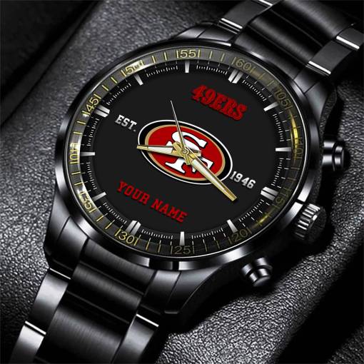San Francisco 49ers Black Fashion Watch