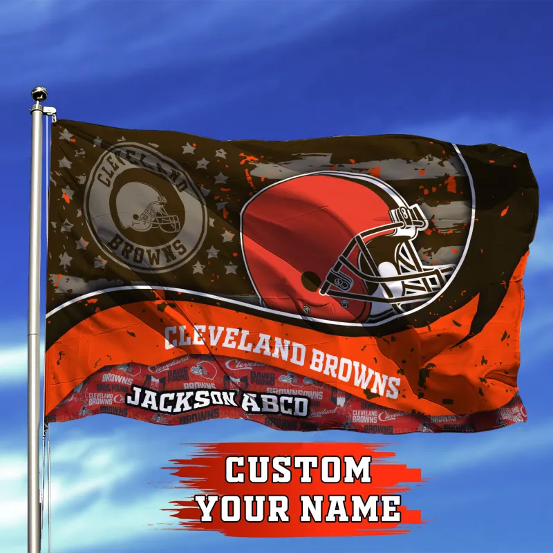 Cleveland Browns Personalized Flag