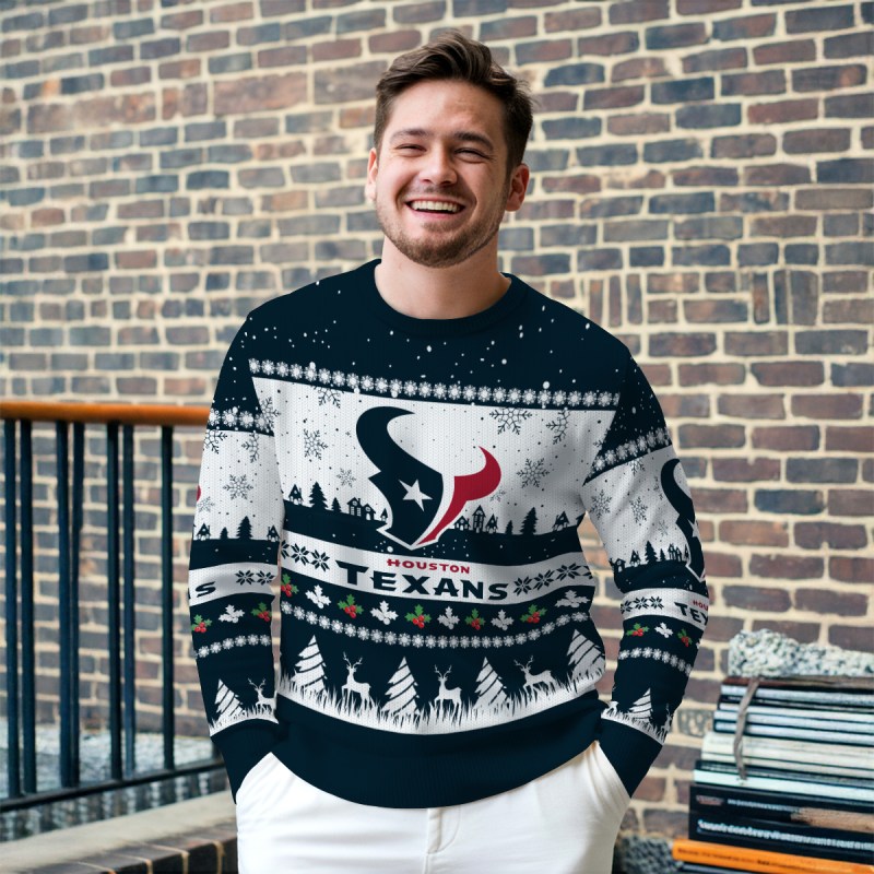 Houston Texans Ugly Christmas Sweater - Outdoor View