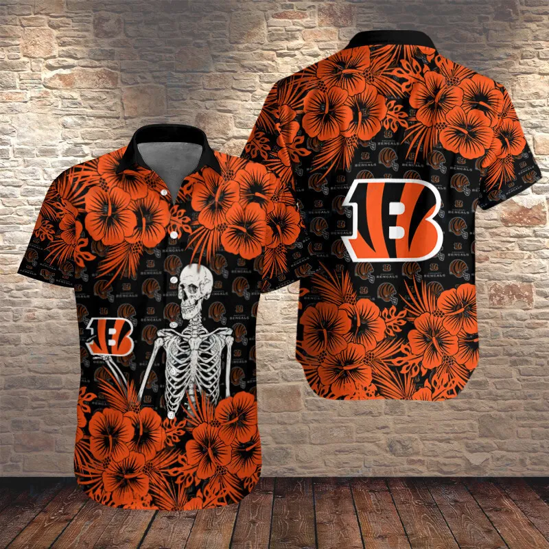 Cincinnati Bengals Button Shirt Sizing Chart