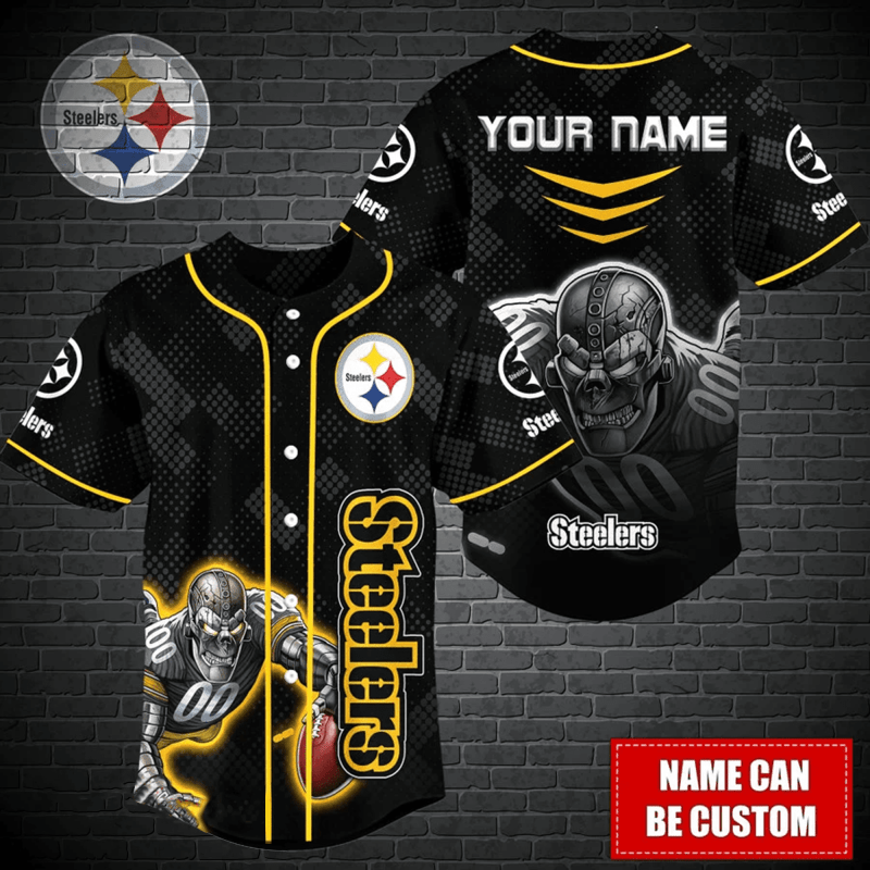 Pittsburgh Steelers Personalized Baseball Jersey