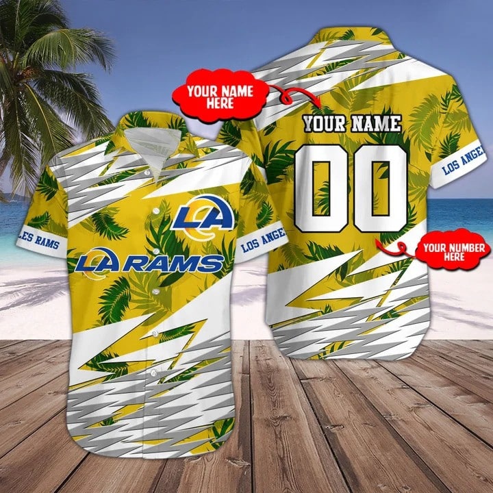 Los Angeles Rams Personalized Button Shirts