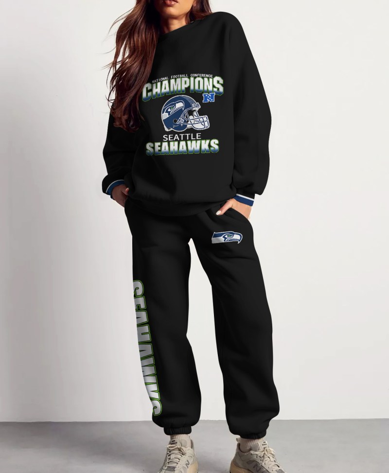 Seattle Seahawks Combo 3D Sweatsuit and Sweatpants