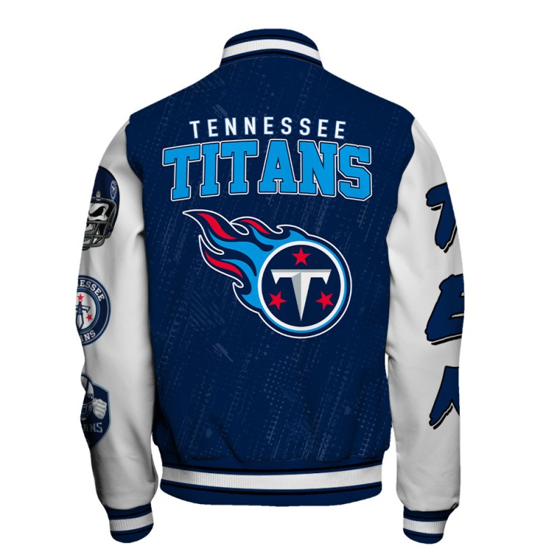 Tennessee Titans Varsity Jacket Back View