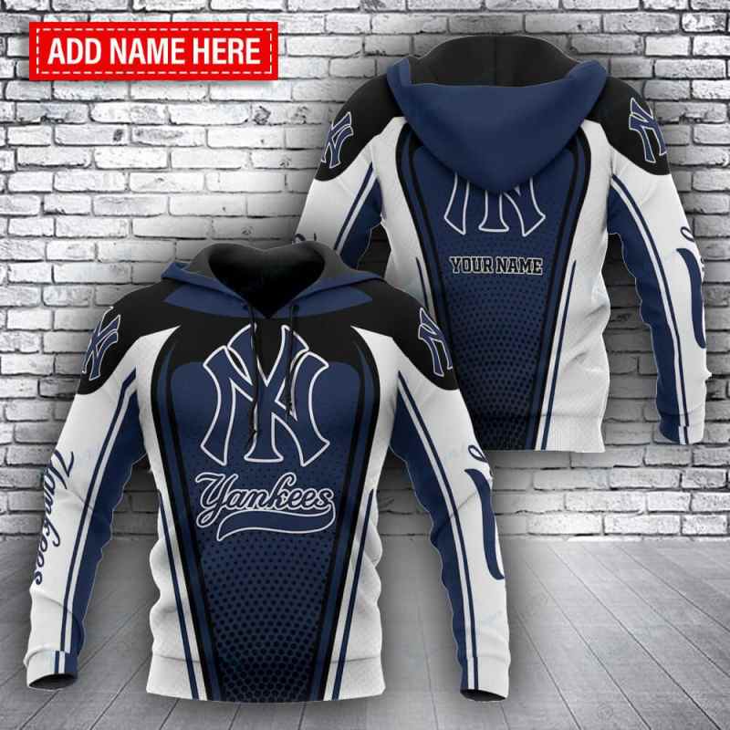 New York Yankees Personalized Hoodie Front
