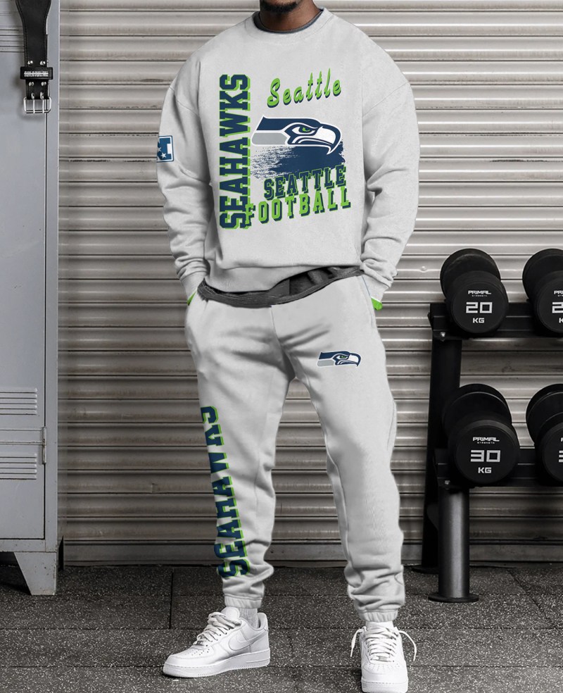 Seattle Seahawks Combo 3D Sweatsuit and Sweatpants