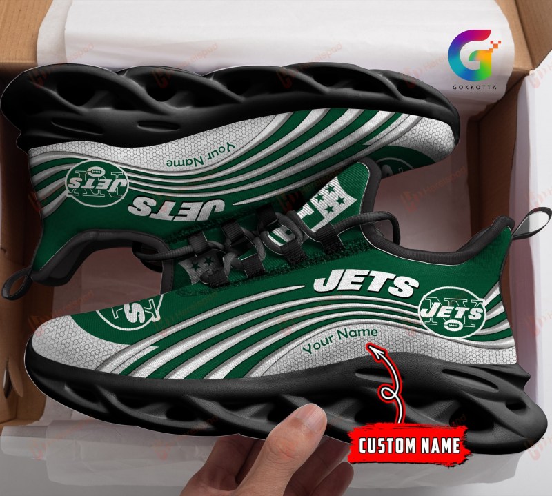 New York Jets Personalized Yeezy Running Sneakers