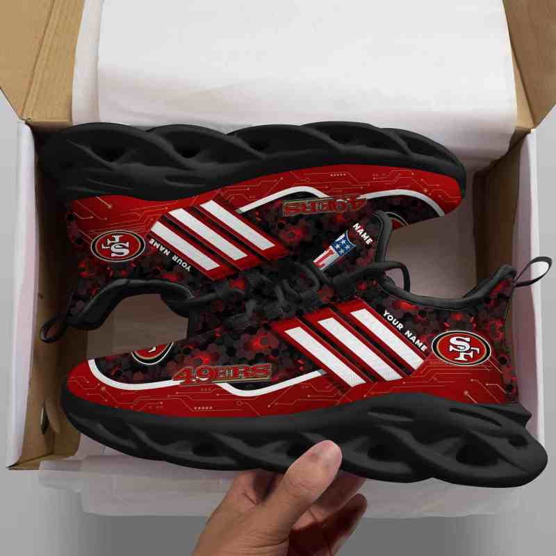 San Francisco 49ers Personalized Yezy Running Sneakers