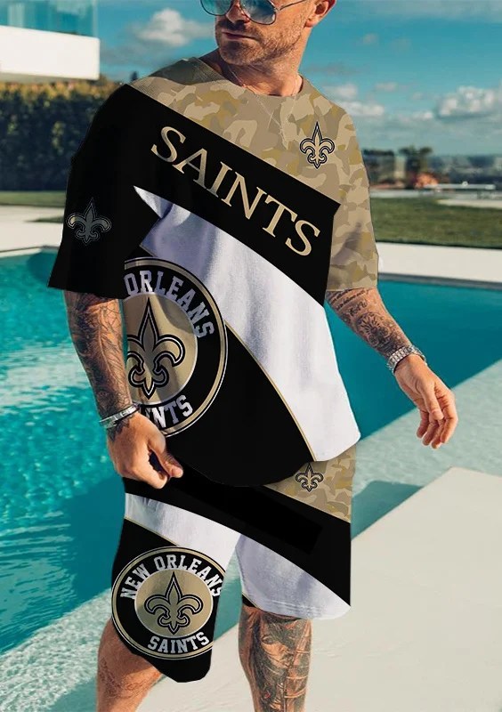 New Orleans Saints T-shirt and Shorts
