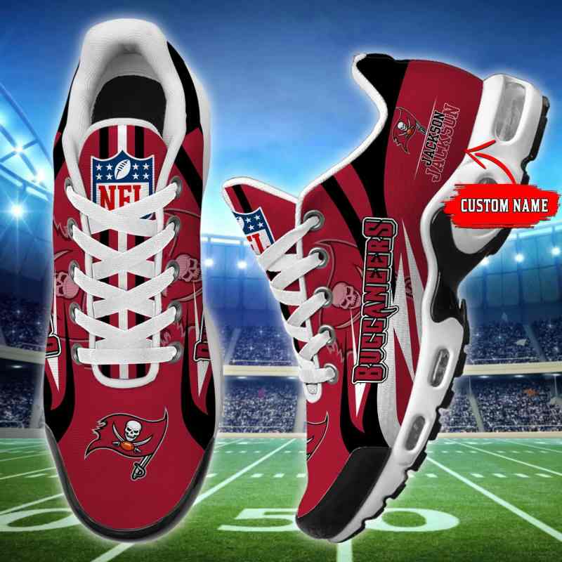 Tampa Bay Buccaneers Personalized Plus T-N Youth Sneakers