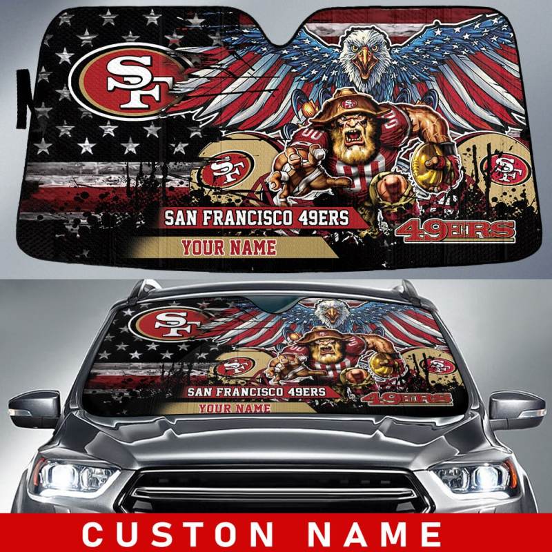 San Francisco 49ers Personalized Auto Sun Shade