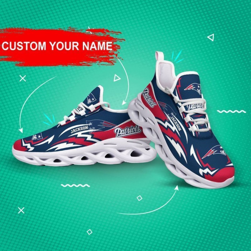 New England Patriots Personalized Yezy Running Sneakers Details