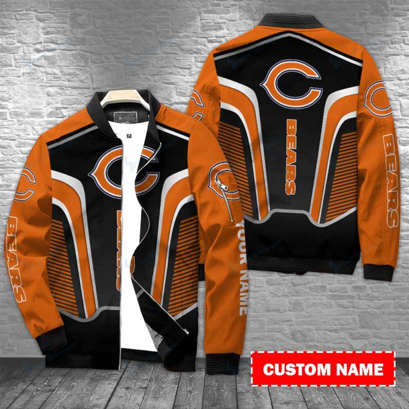 Chicago Bears Personalized Bomber Jacket
