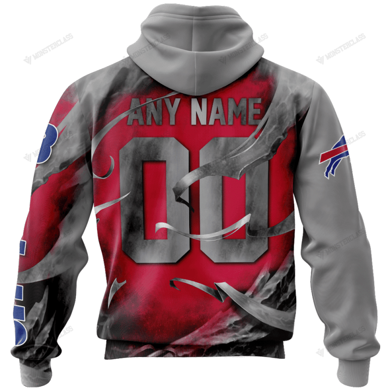 Buffalo Bills Hoodie Sweatshirt Side View