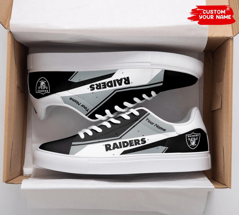 Las Vegas Raiders Personalized SS Custom Sneakers Image 2