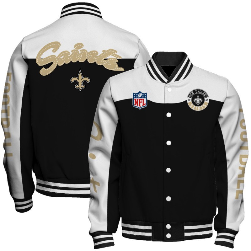 New Orleans Saints Jacket Front View