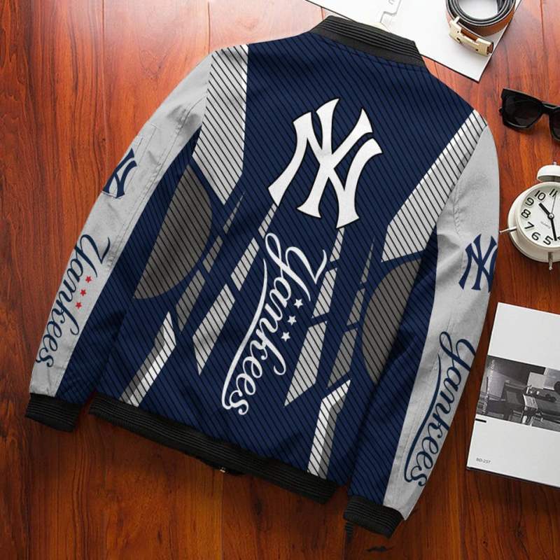 New York Yankees Bomber Jacket Side View