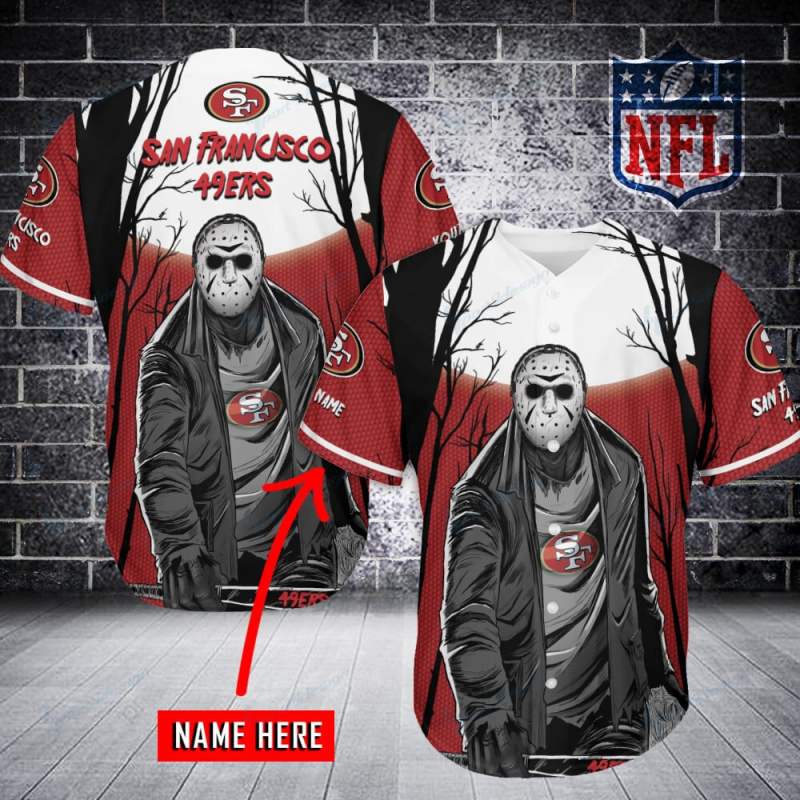 San Francisco 49ers Personalized Baseball Jersey