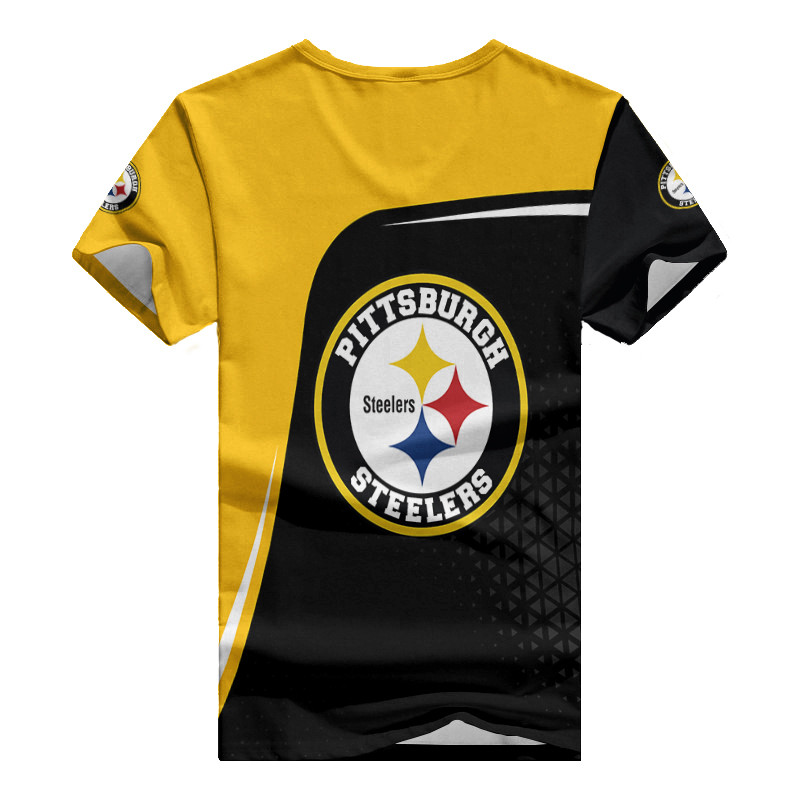 Pittsburgh Steelers Summer V-neck Women T-shirt