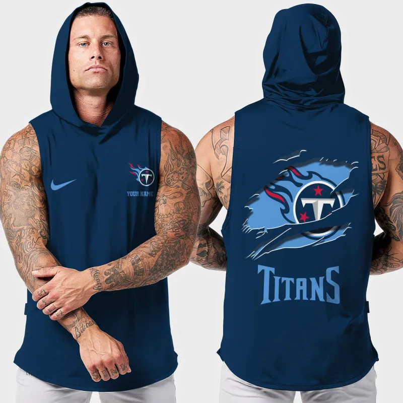 Tennessee Titans Men's Hooded Tank Top - Fan Gear