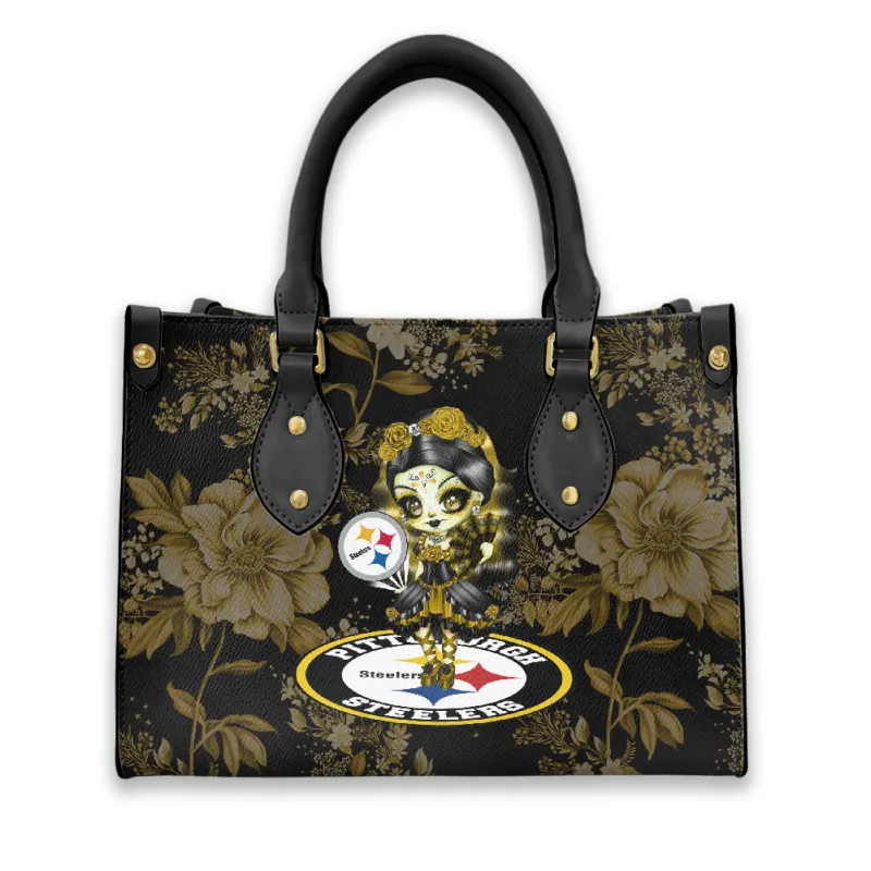 Pittsburgh Steelers Leather Hand Bag