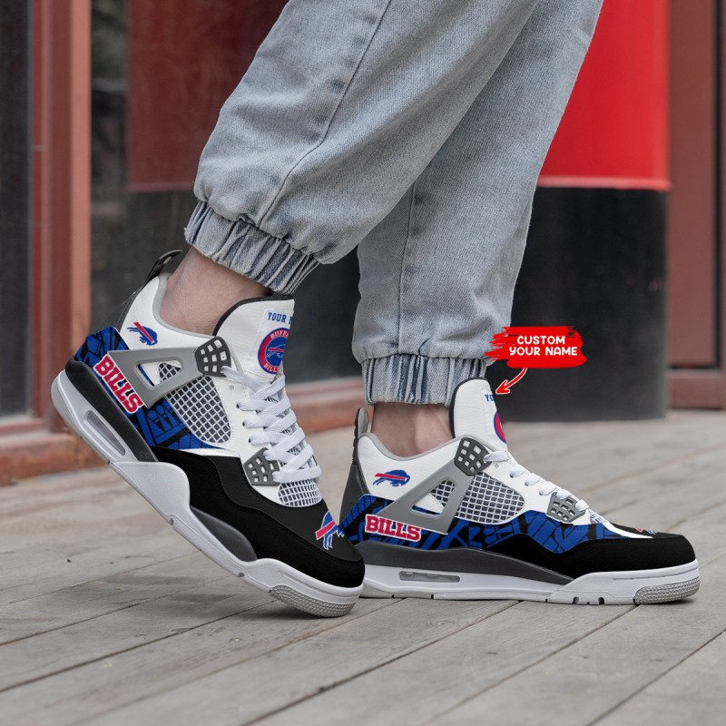 Buffalo Bills Personalized AJ4 Sneaker