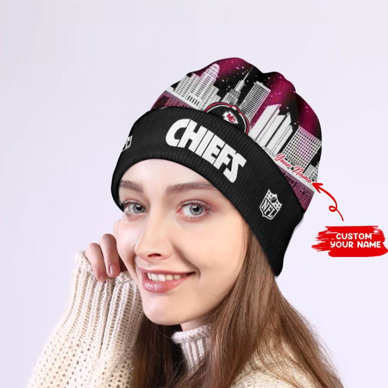 Kansas City Chiefs Personalized Wool Beanie