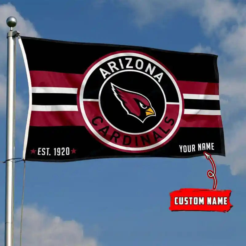 Arizona Cardinals Personalized Flag