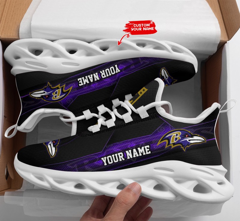 Baltimore Ravens Personalized Yezy Running Sneakers